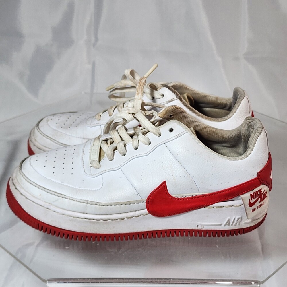 Nike Air Force 1 Jester XX White University Red Women 8.5 Sneakers AO1220-106